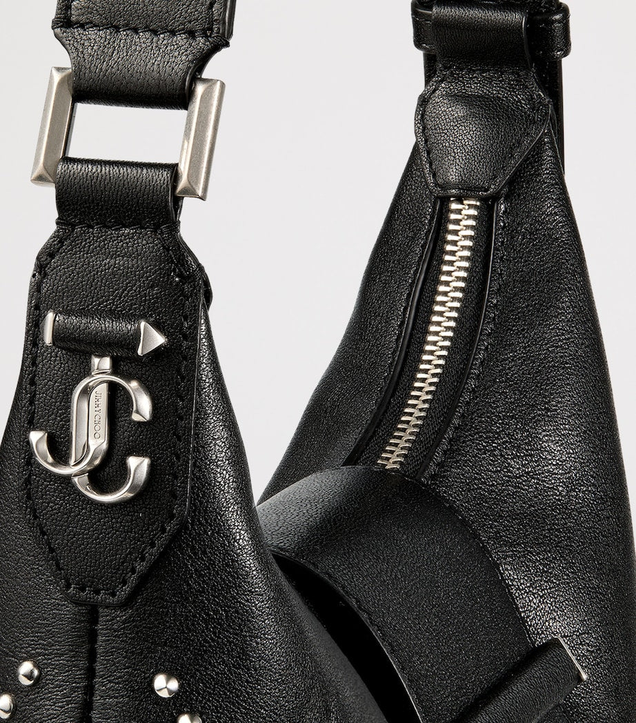 Jimmy Choo Small Bar Studded Leather Shoulder Bag (British brand)