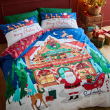 Catherine Lansfield reversible Christmas bedding set double (British brand)