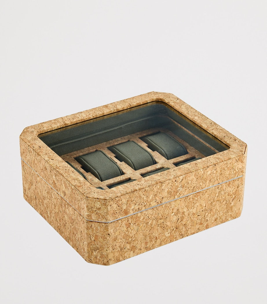 WOLF Cortiça watch box 8-piece - British product
