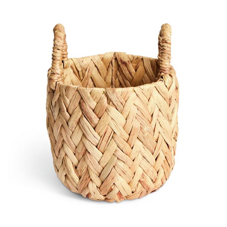 Habitat small woven herringbone basket 23cm - British product
