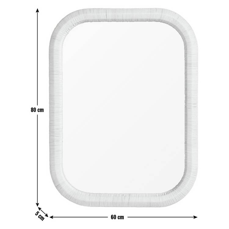 Habitat rattan wall mirror 80x60cm, imported from the UK