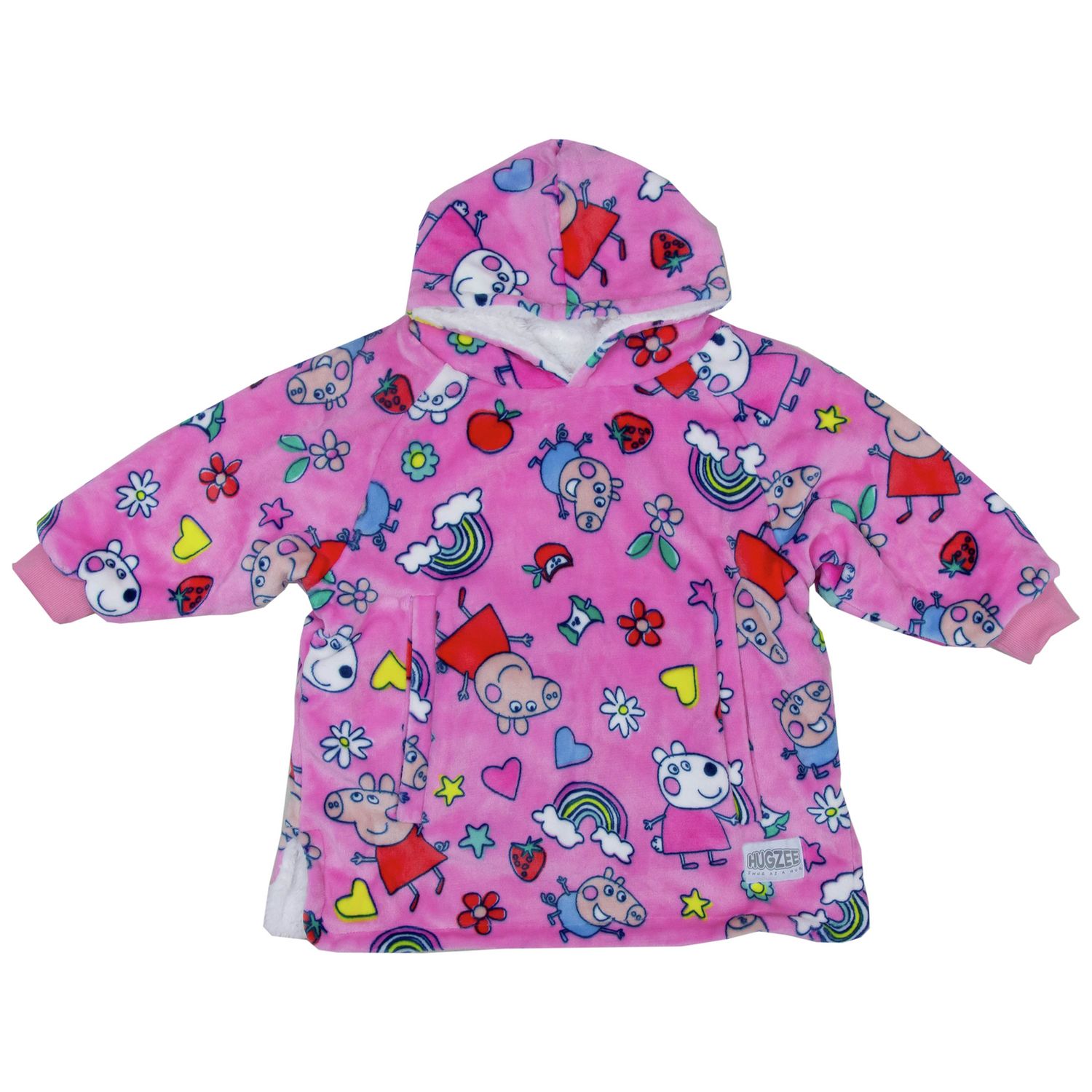 Peppa Pig Pink Fleece Hooded Blanket - Small