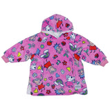 Peppa Pig Pink Fleece Hooded Blanket - Small