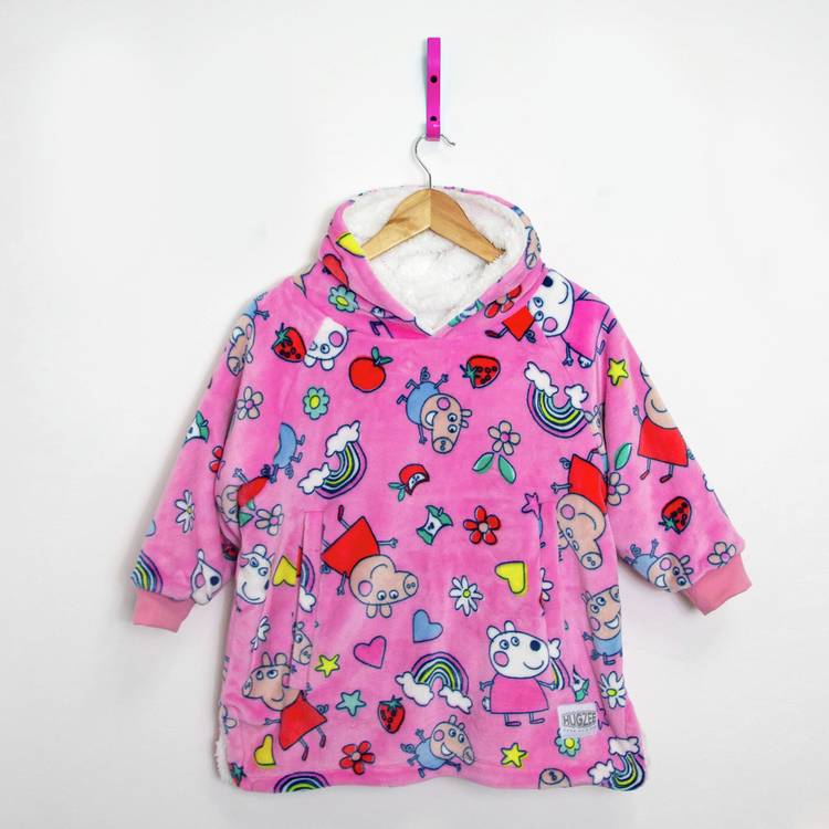 Peppa Pig pink hooded blanket small (British brand)