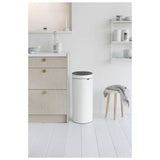 Brabantia touch top bin white 30 litre - British product