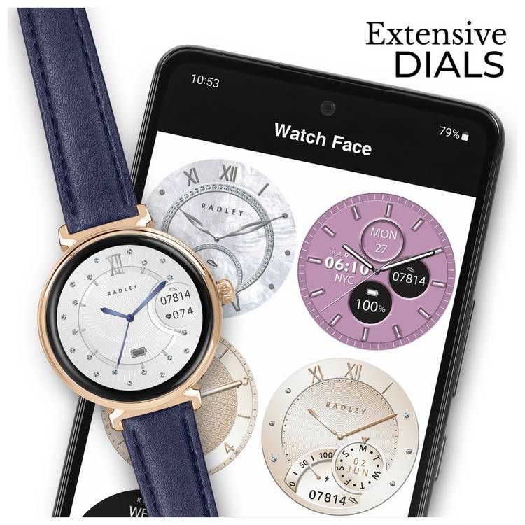 Radley Series 48 smart watch with AMOLED display, UK version