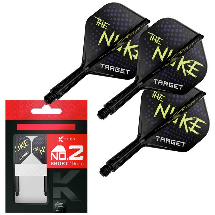 Target Luke Littler K-Flex No.2 short dart flights system (British brand)