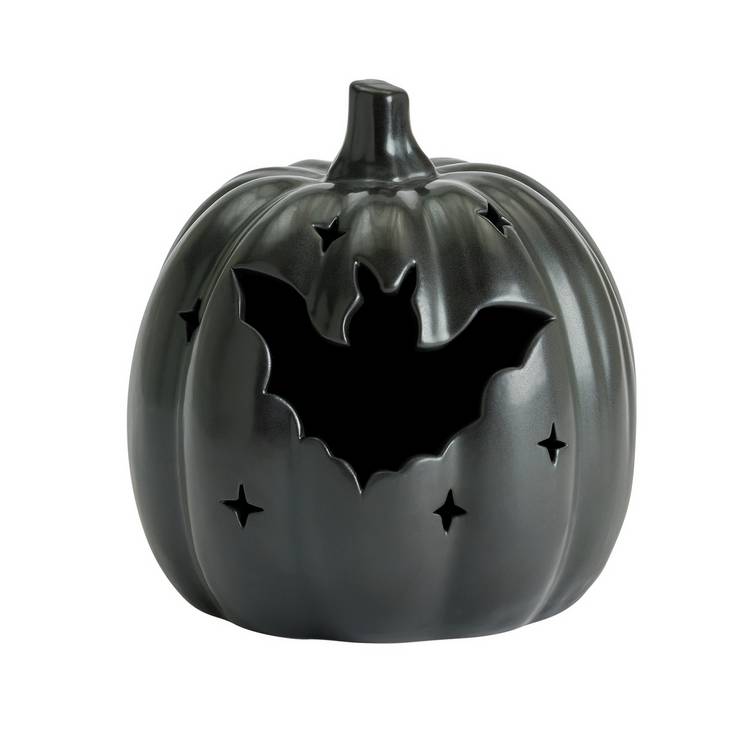 Argos Home ceramic pumpkin light up bat 17cm - British product