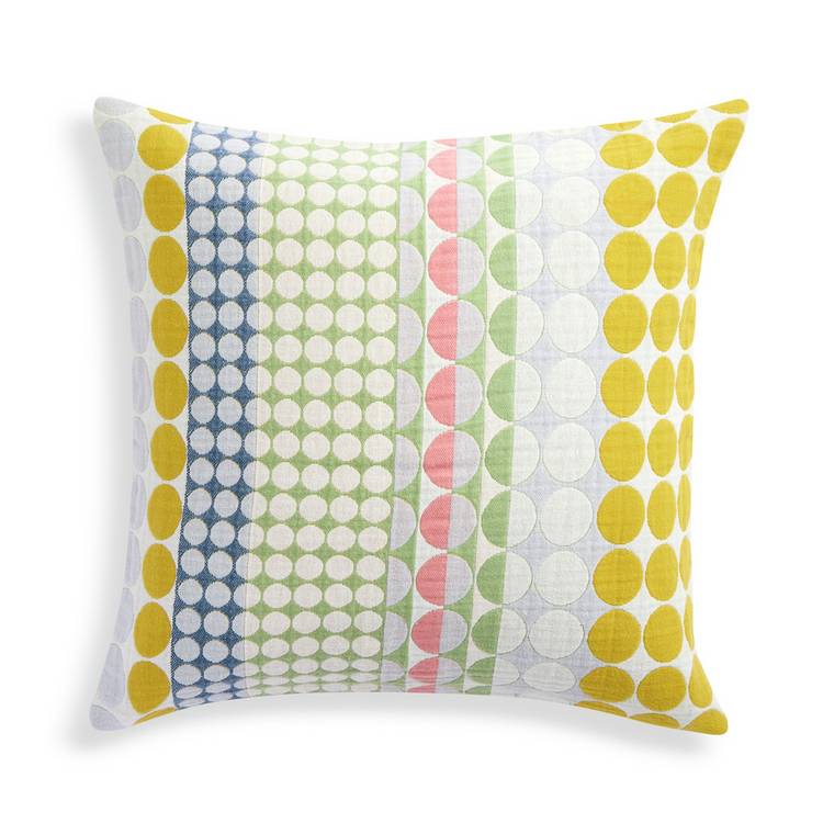 Margo Selby spot jacquard cushion 43x43cm (British brand)