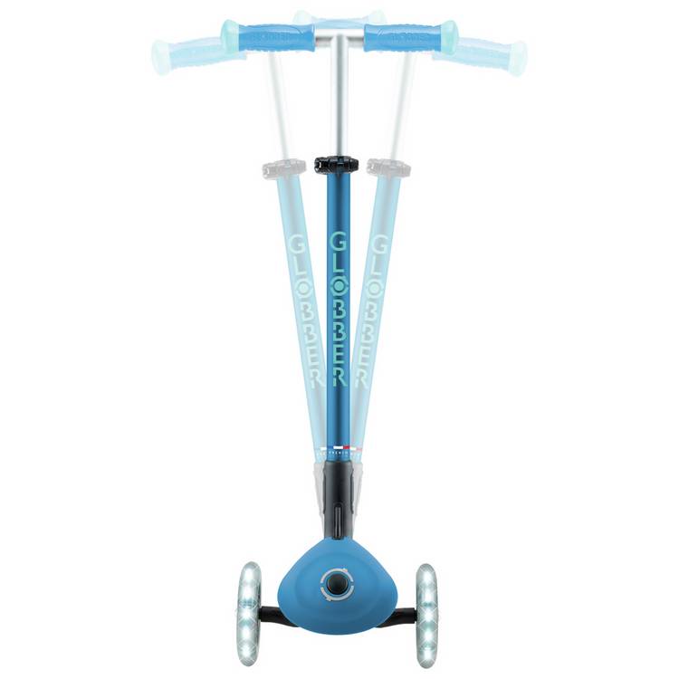 Globber Elite Glow Lights Scooter Blue kids scooter - British product