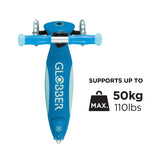 Globber Elite Glow Lights Scooter Blue kids scooter - British product