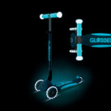Globber Elite Glow Lights Scooter Blue kids scooter - British product