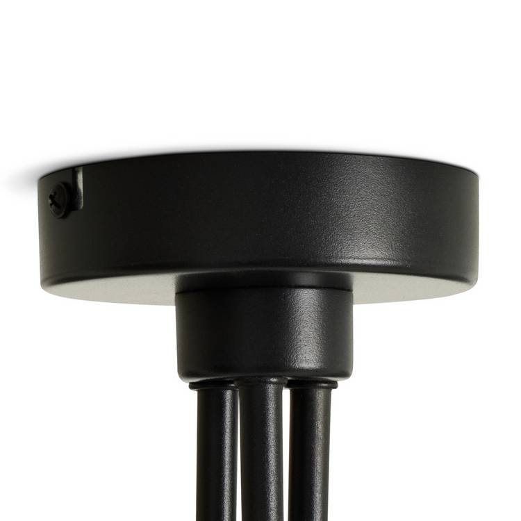 Argos Home 3-light flush ceiling light black grey, imported from the UK