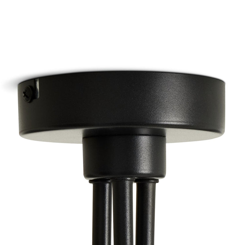Argos Home 3-light flush ceiling light black grey, imported from the UK