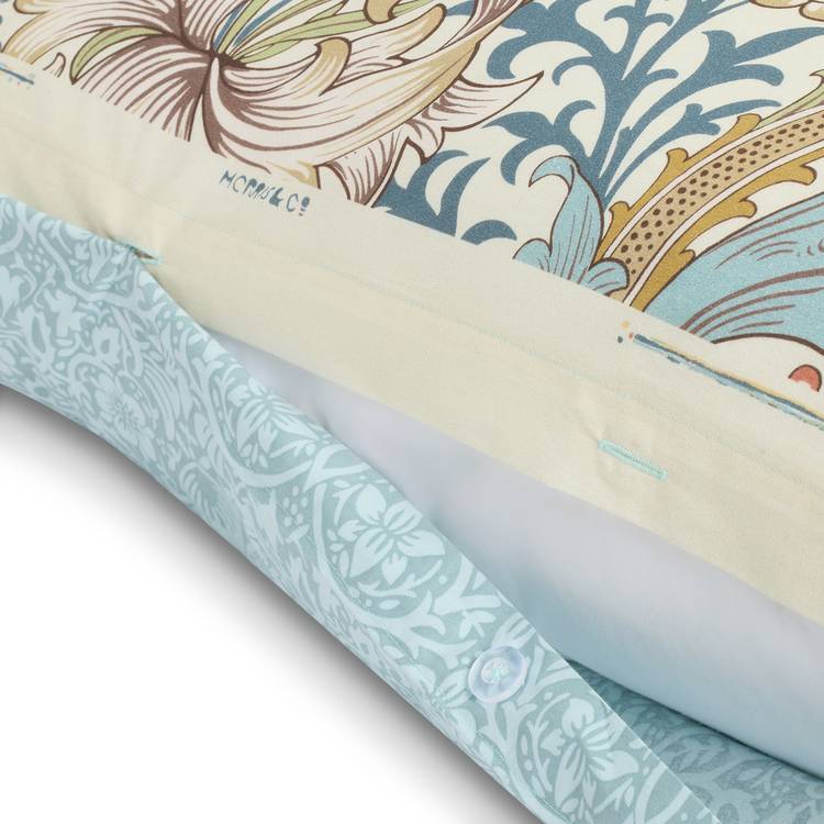 Habitat Golden Lily Blue bedding set single, imported from the UK