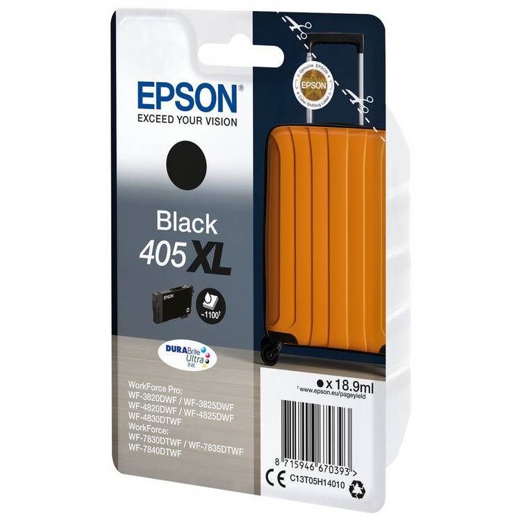 Epson 405XL black ink cartridge XL - British product