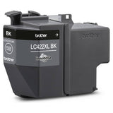 Brother LC422XLBK black ink cartridge XL high-yield, imported from the UK