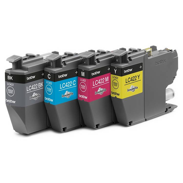 Brother LC422VAL black and colour ink multipack (British brand)