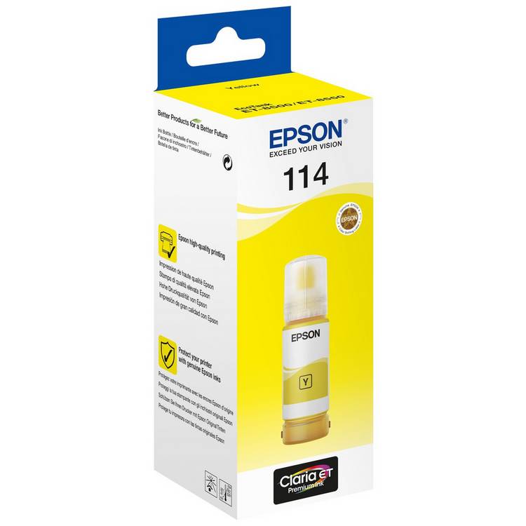 Epson 114 yellow ink bottle refill, UK version