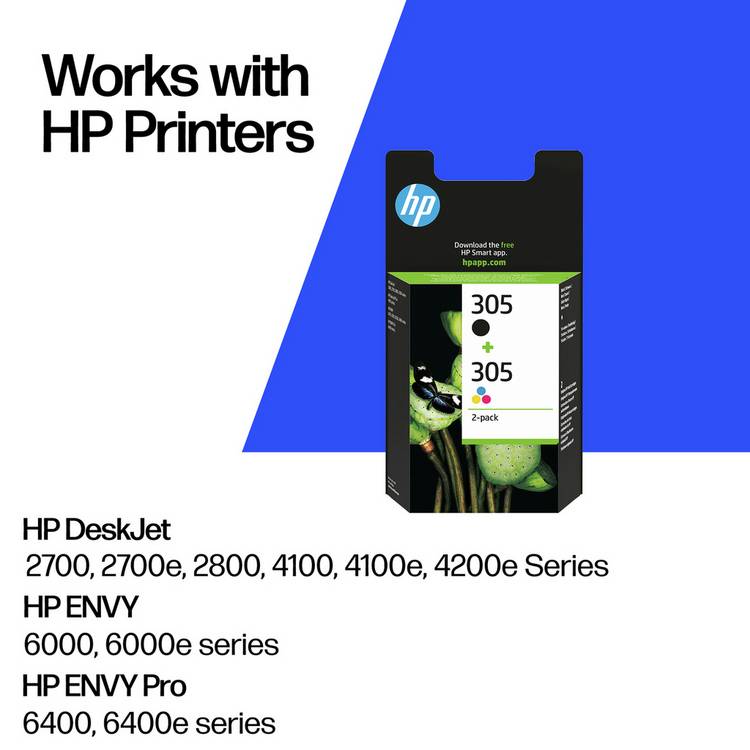 HP ink cartridges black and colour twin pack, imported from the UK
