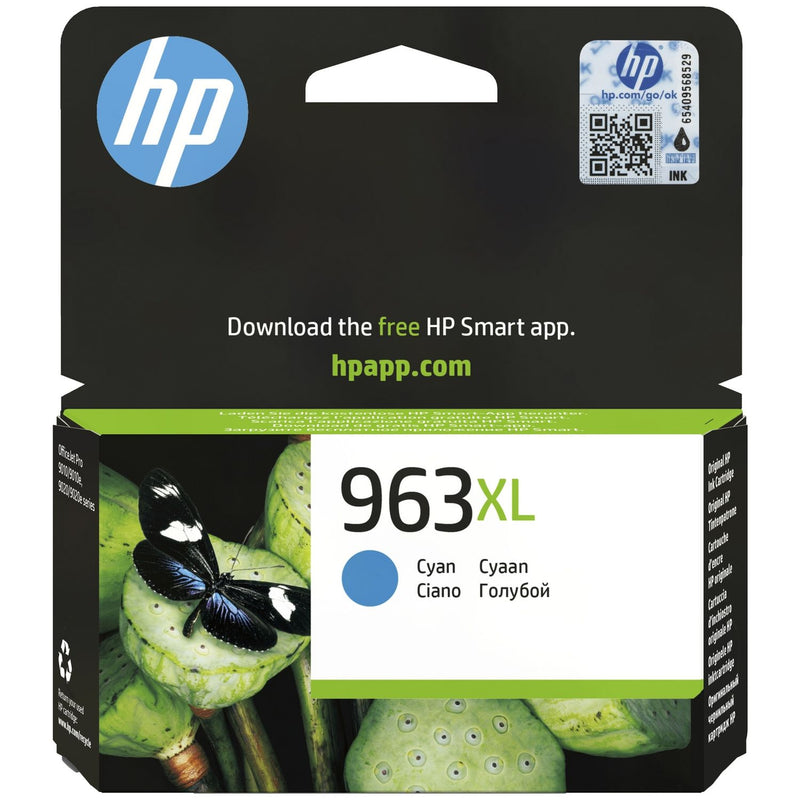 HP 963 XL High Yield Original Ink Cartridge - Cyan