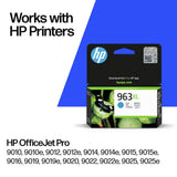 HP 963 XL high yield cyan ink cartridge (British brand)