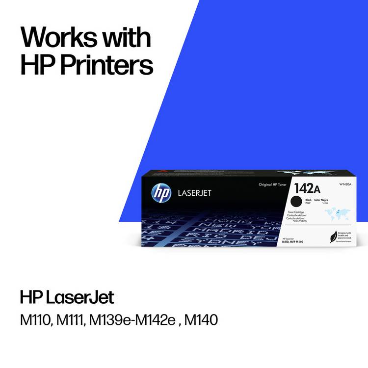 HP 142A black toner cartridge - British product