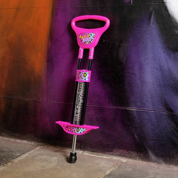 Xootz Pink Leopard LED pogo stick - British product