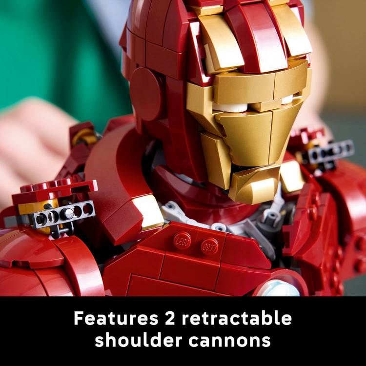 LEGO Iron Man MK4 Bust collectible model, imported from the UK