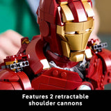 LEGO Iron Man MK4 Bust collectible model, imported from the UK