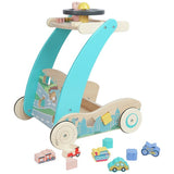 Chad Valley wooden car activity walker, UK version
