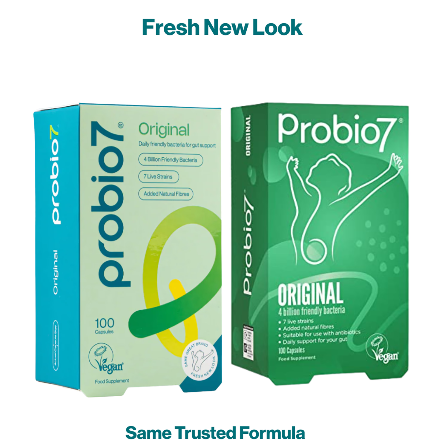 Probio7 Original digestive probiotic capsules 100 count, imported from the UK