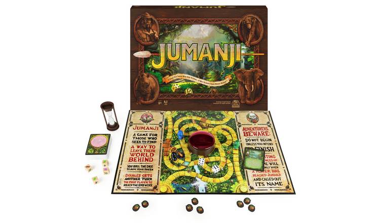 Jumanji board game with Green Dome and Challenge Cards, imported from the UK