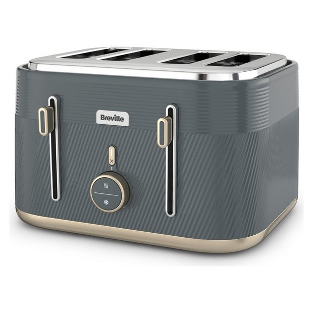 Breville toaster 4-slice grey - British product