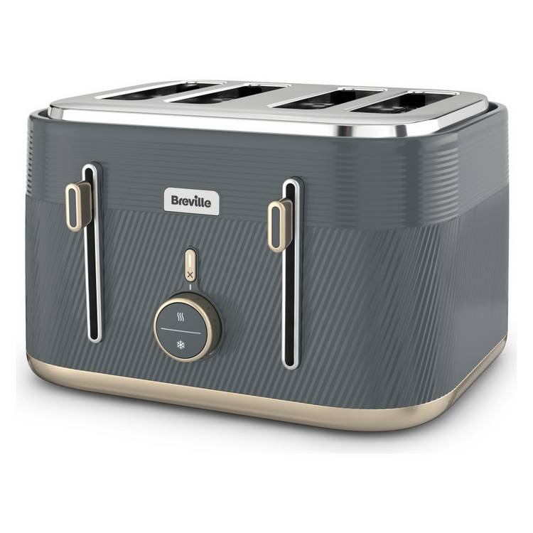 Breville toaster 4-slice grey - British product