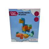 Chad Valley Chunky Blocks 80 bricks (British brand)