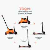 SmarTrike Xtend scooter ride on in orange, imported from the UK