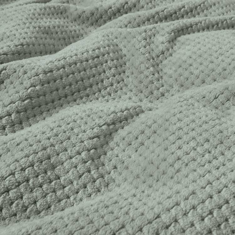 Argos Home green bubble fleece bedding set single, UK version