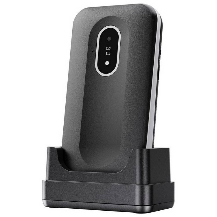 Doro Leva L20 clamshell mobile phone Black and White - British product