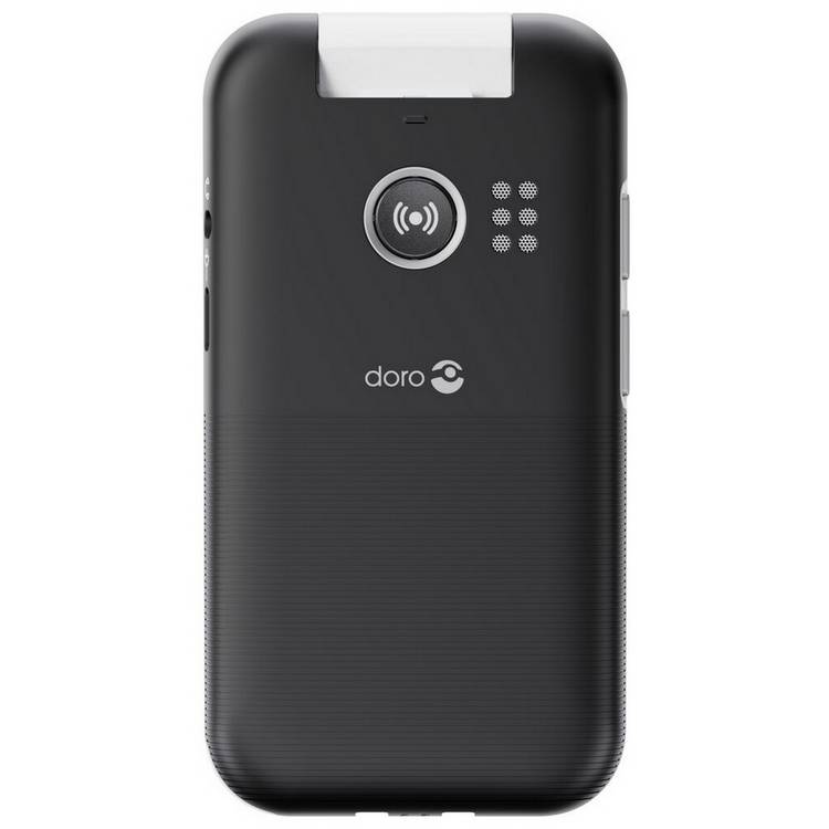 Doro Leva L20 clamshell mobile phone Black and White - British product