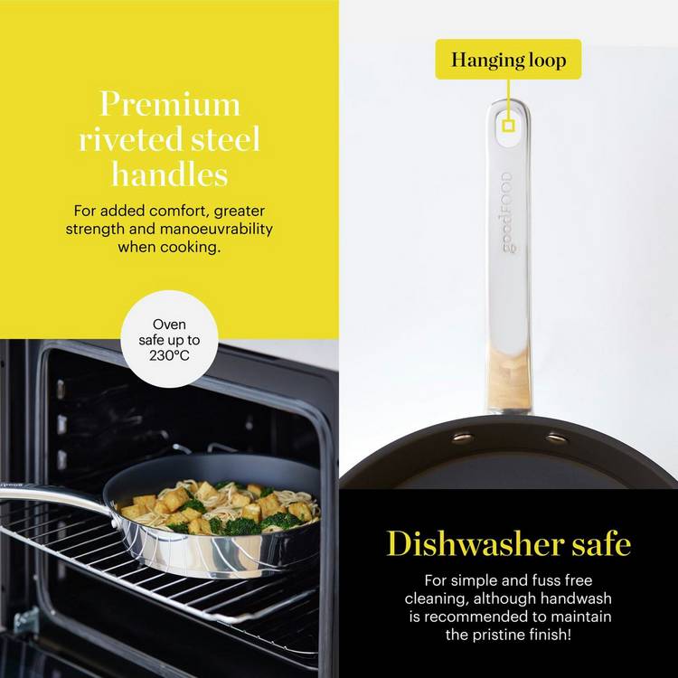 Good Food ceramic non-stick frying pan 28cm, imported from the UK