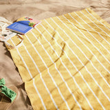 Habitat beach towel yellow stripe XL 180x100cm, imported from the UK