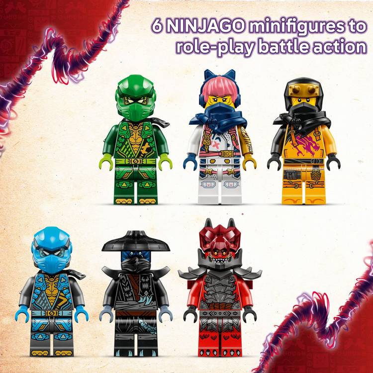 LEGO NINJAGO Thunderfang Dragon of Chaos building set, UK version