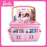 Barbie 2-in-1 foldable vanity storage unit with mirror, imported from the UK