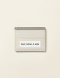 Re Nylon And Leather Card Holder - BURGUNDY