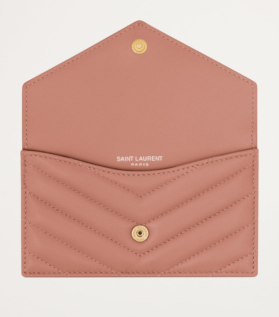 Saint Laurent nappa leather card holder with monogram, UK version