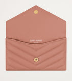 Saint Laurent nappa leather card holder with monogram, UK version