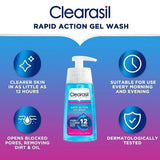 Clearasil Rapid Action Cleanser Acne Face Wash Gel 150ml GOODS Superdrug   