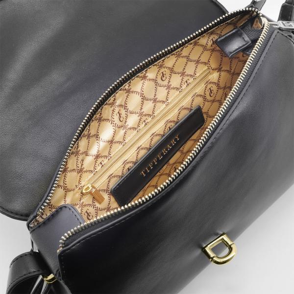 Tipperary black medium shoulder bag, UK version