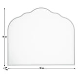 Argos Home gold overmantle curved mirror 70x60cm, imported from the UK
